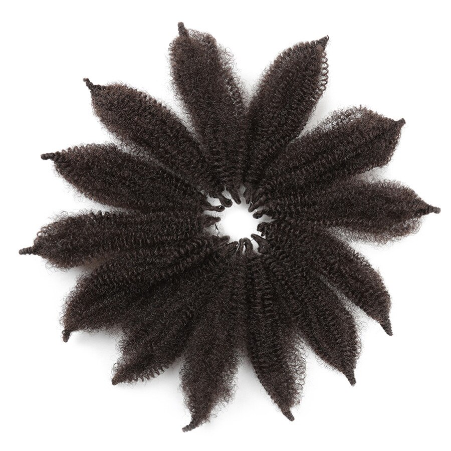 La belleza de oro 8 "sintético Crochet trenzas Marley pelo 14 raíces/pc suave Afro cabello torzado trenzado extensiones de fibras de alta temperatura: # 4