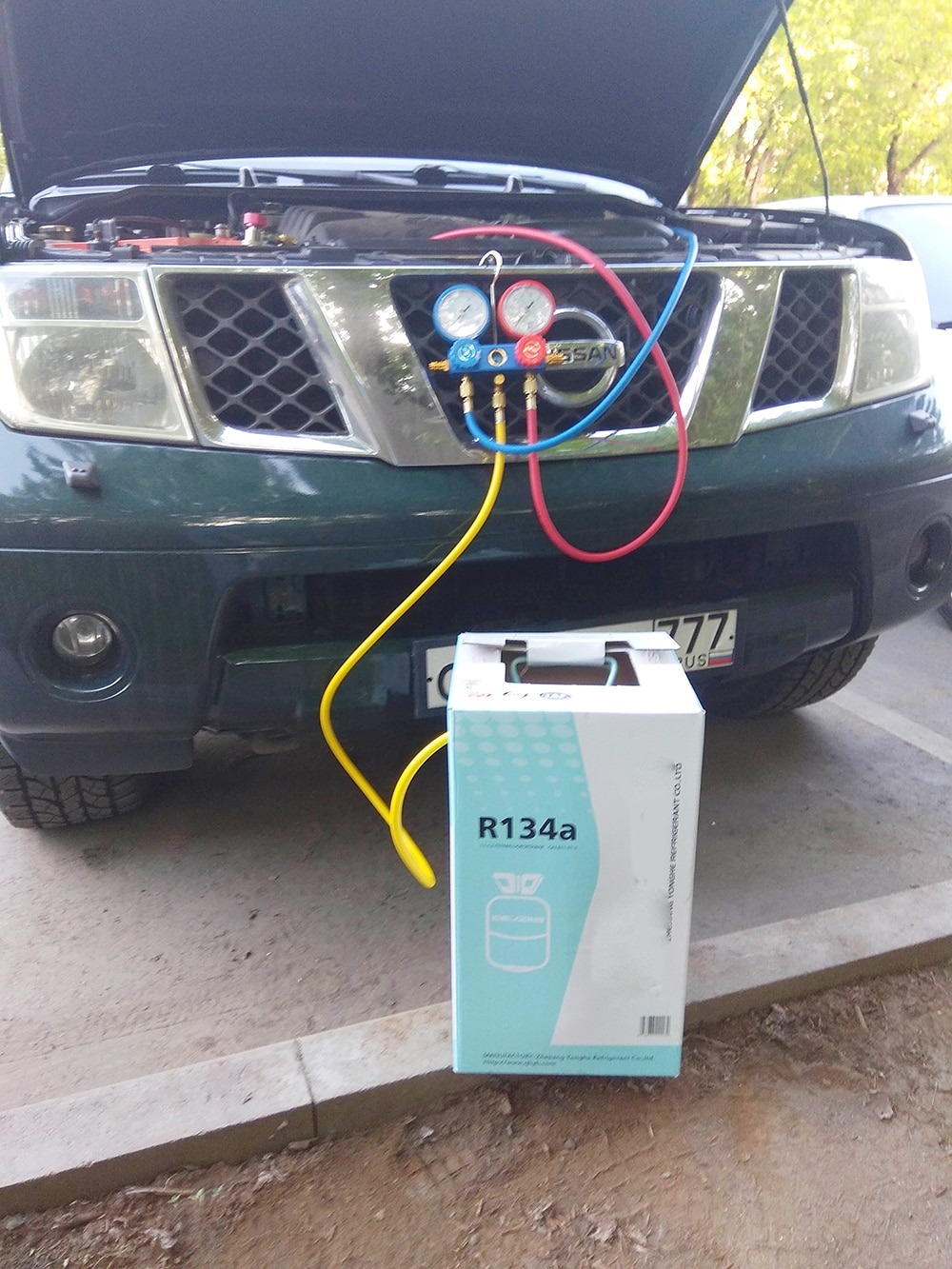 R134A HVAC A/C Refrigeration Kit AC Manifold Gauge Set Auto Service Kit Car Air Conditioning Repair Fluorine Filling Tool