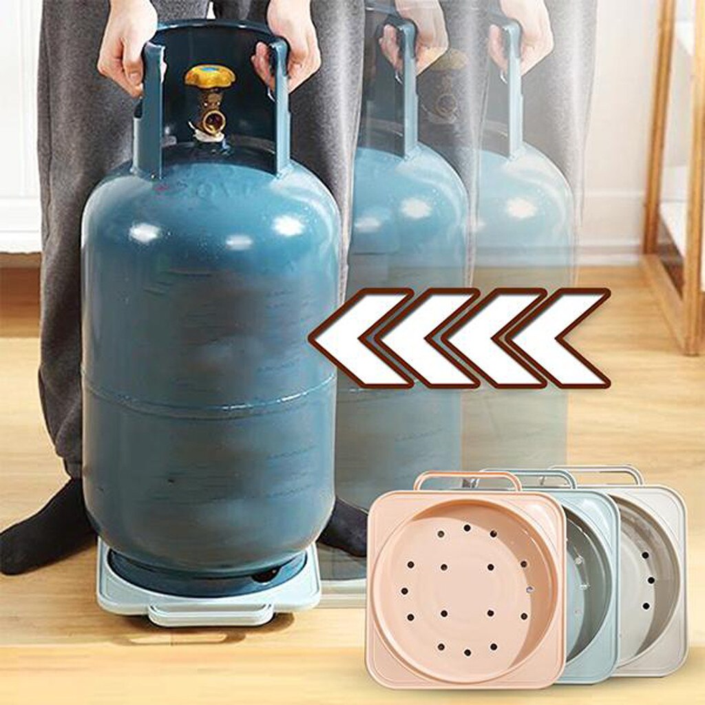 Gas Fles Lade Beugel Emmer Vaas Bloempot Basis Beweegbare Met Katrol Keuken Benodigdheden Gas Tank Mat