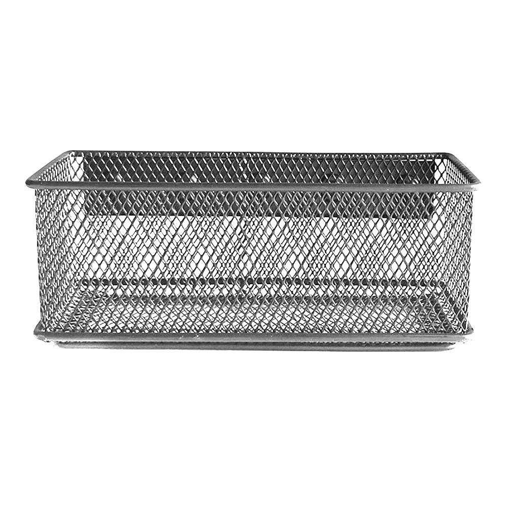 Metal Wire Mesh Magnetic Storage Basket Tray Desk Caddy Storage Organizer UD88: Silver L