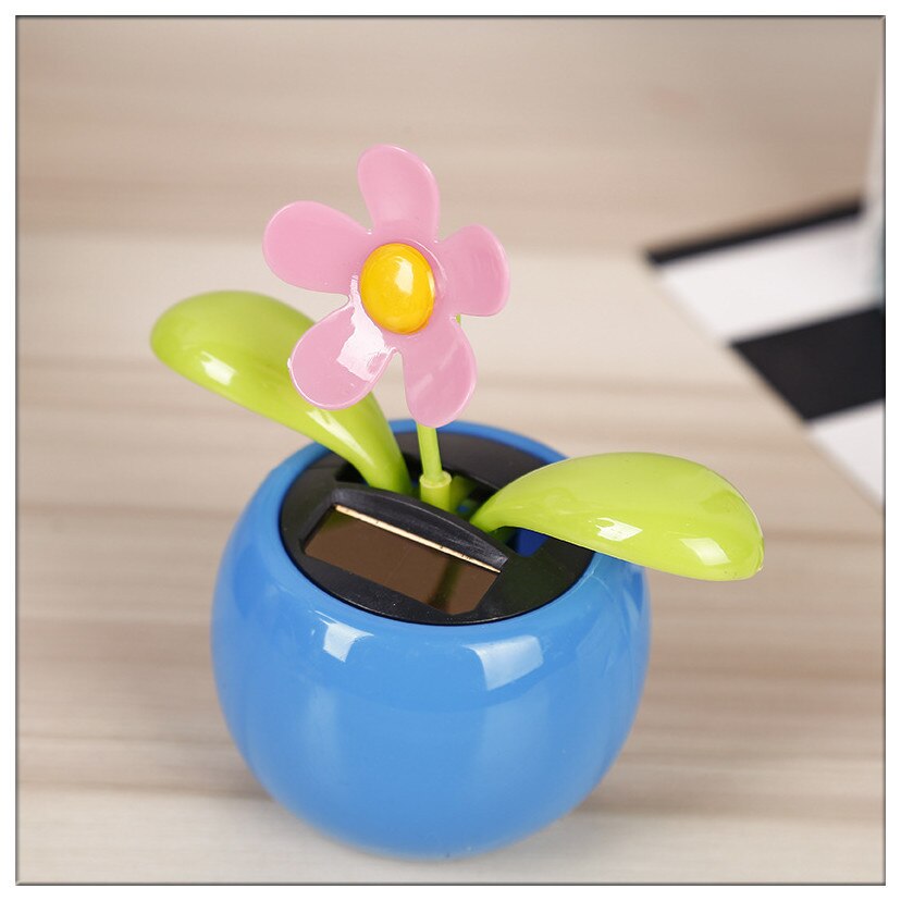 Magia Solar Powered Dancing Fiori Oscillante Bobble Regalo Del Giocattolo Auto Della Decorazione Della Novità Felice Danza Solare Giocattoli Regalo Per I Bambini