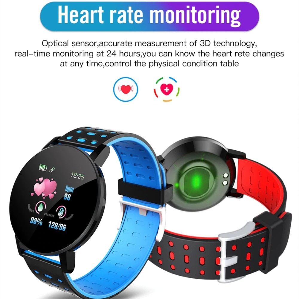 Bluetooth Smart Horloge Mannen Bloeddruk Smartwatch Vrouwen Horloge Sport Tracker Whatsapp Voor Android Ios Smart Klok