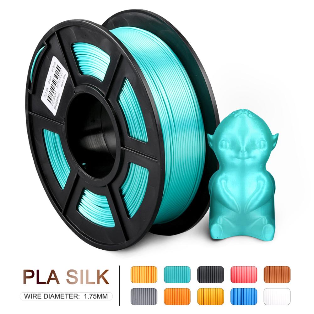 Di SETA Filamento PLA di SETA 1kg 2.2 lbs 1.75 millimetri 3D Stampante Filamento Nero di colore FAI DA TE per 3D stampa Ricariche con il Vuoto di imballaggio: Silk Green