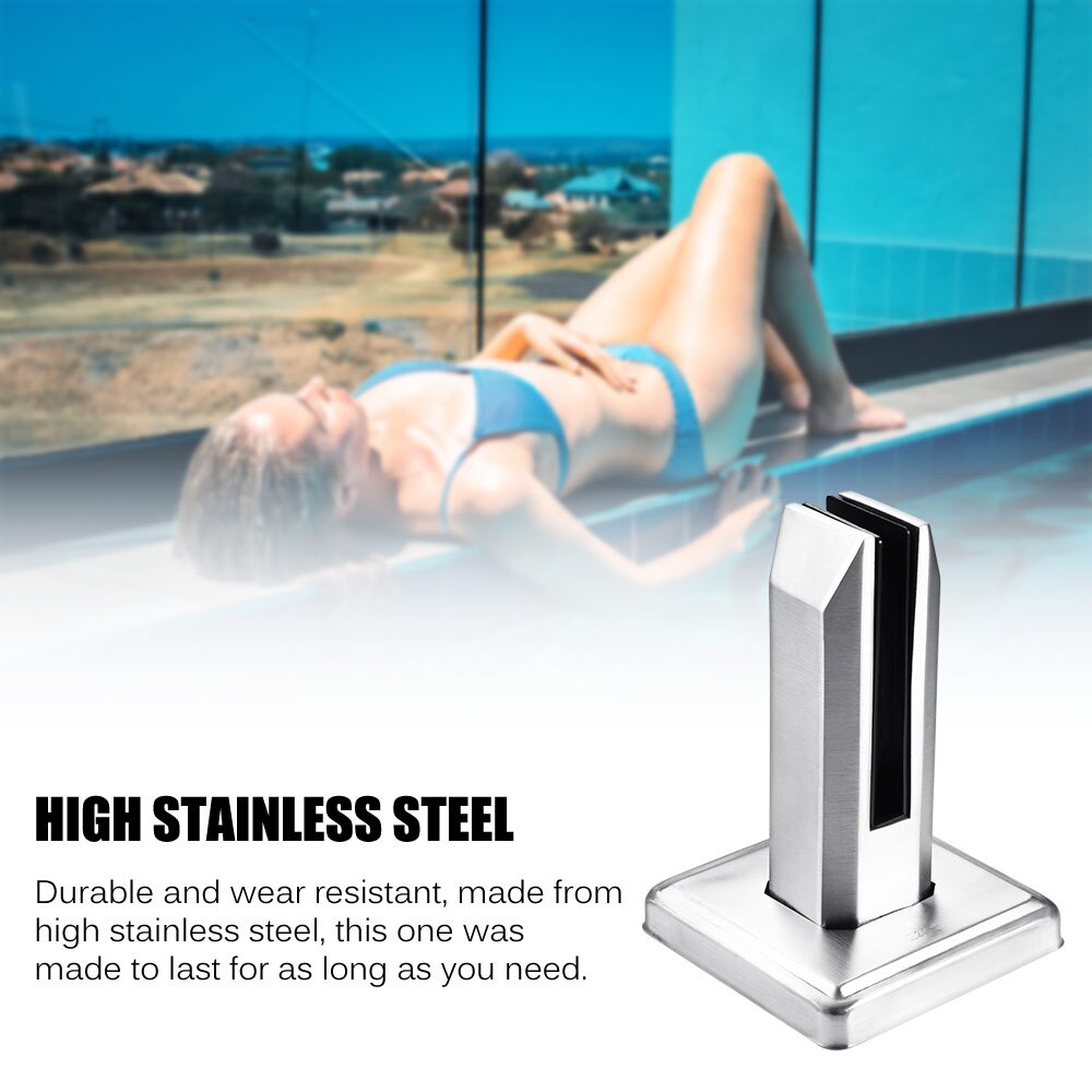Edelstahl Treppen Schwimmbad Klemme Glas Klemme Balustrade Geländer Balkon Glas Zaun Klammer