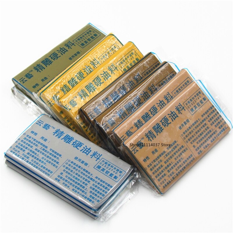 200g hard Clay Mud Pottery Sculpting oil Mud Hand-made model carving mud Easy to shape Carved sludge XJ59