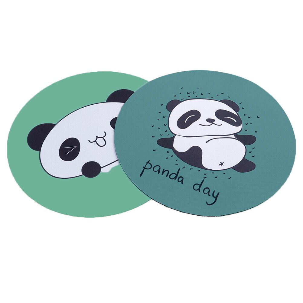 Gaming Mouse Pads Cat Dog Horse Panda Computer Mouse Padding Mat Ultra Soft Natural Rubber Annimal Series Mice Pad Round