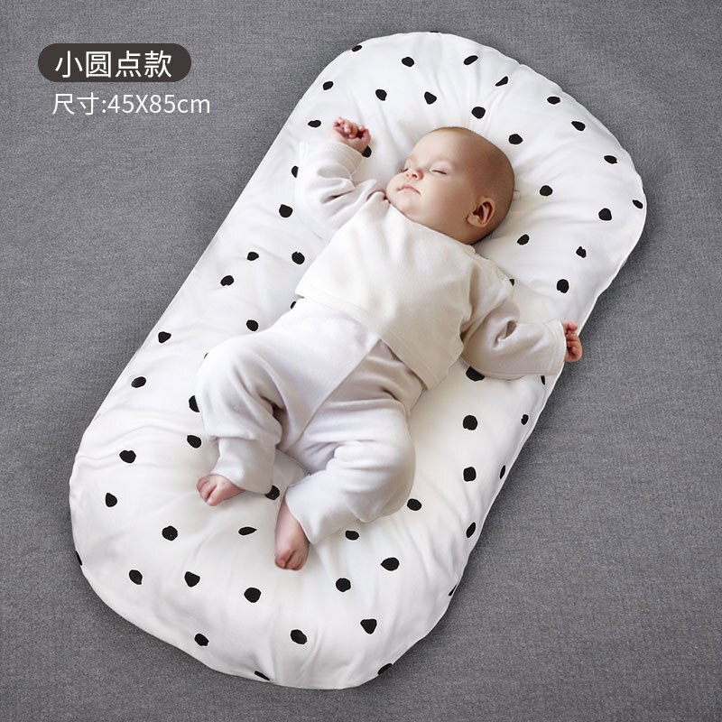 Lit bionique Portable pour bébé, lit à pression en coton, amovible et lavable, nid d&#39;utérus pour -né: Dots