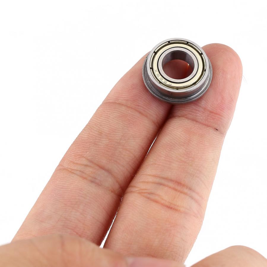 Flens 10 PCs F688zz Mini Metalen Dubbele Afgeschermde Flens Kogellagers (8mm x 16mm x 5mm) gietijzeren Flens