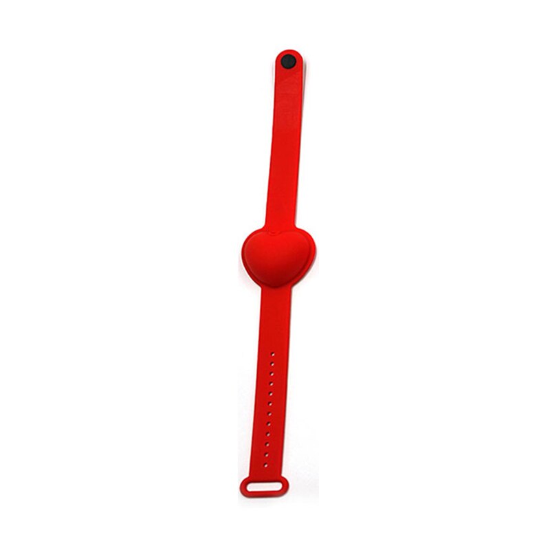 Pulsera Gel Hydroalcoholic Wristband Distributore di Lavaggio Riutilizzabile Disinfettante per le mani di Erogazione Del Braccialetto Per i bambini Il regalo Supporto Per Polso: Rosso