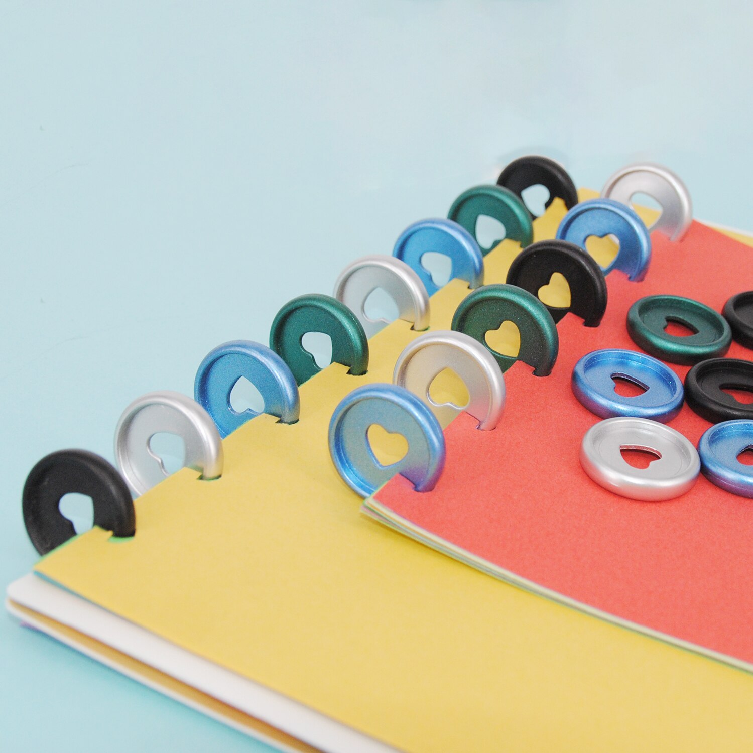 12Pcs 24Mm Plastic Planner Discs Bindmiddel Paddestoel Hole Binding Discs Notebook Binder Ring Diy Planner Accessoires Kantoorbenodigdheden