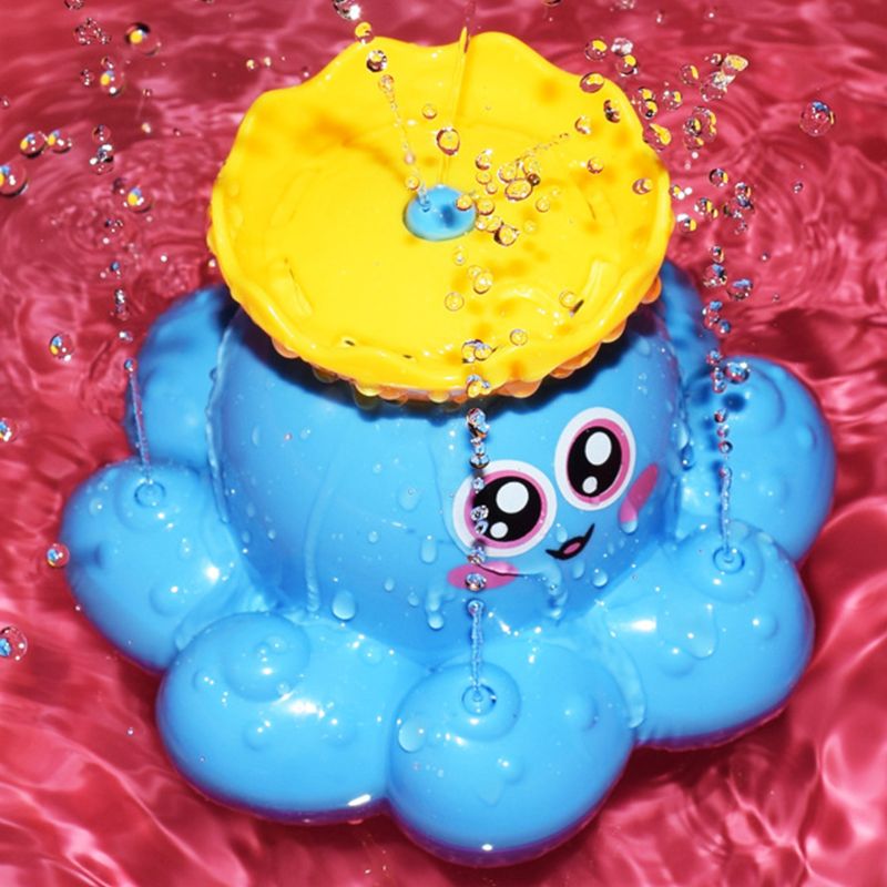 Bad Speelgoed Spuiten Water Octopus Vlotter Draaien Fontein Babybadje Benodigdheden Zuigeling Kid Party Elektronische Spuit