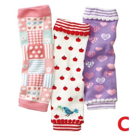 3 par / sett baby tegneserie legwarmer spedbarn jente gutt bomull knebeskyttere voksen armvarmer