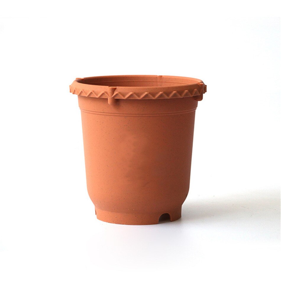 1pc plast flerfärgad ros klematis klätterrotting växt ros speciell blomkruka förtjockning rotkontroll: Röd 24cm