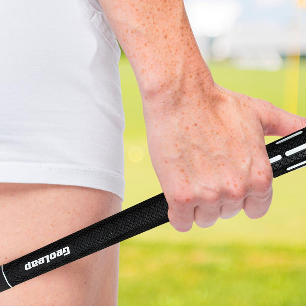 Geoleap TPE Golg Grips Hexagonal Golf Club Grip Non Slip Grip Standard, 7 Colors to Choose,10pcs
