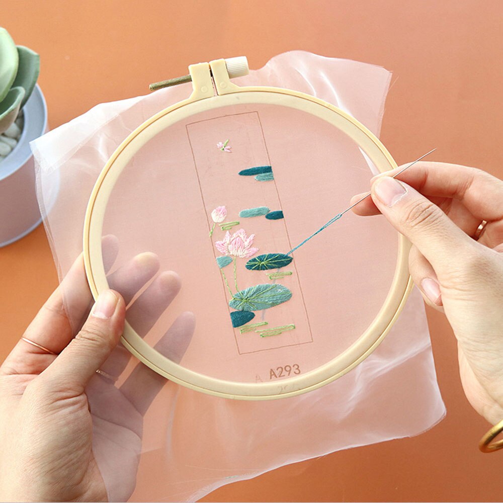 DIY Embroidered Bookmark Material Package Embroidery Starter Kit With Flowers Plant Pattern Color Threads Handmade Bookmark Kit