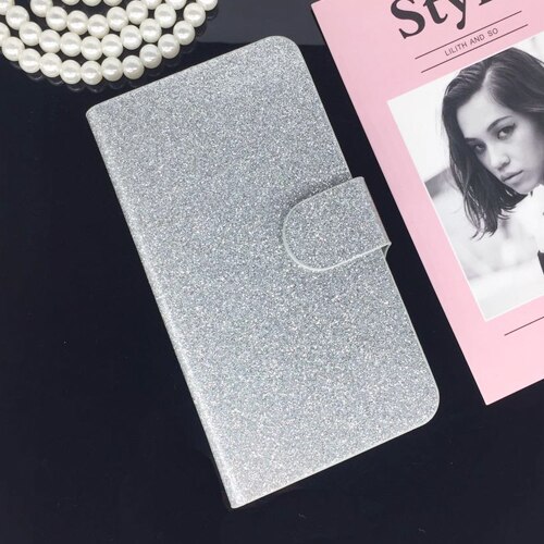 Printing Leather Case for Huawei G Play Mini CHC-U01 Flip Cover for Honor 4C 4 C CHM-U01 CHM-CL00 CHM-UL00 C8818 Phone Cases: Silver