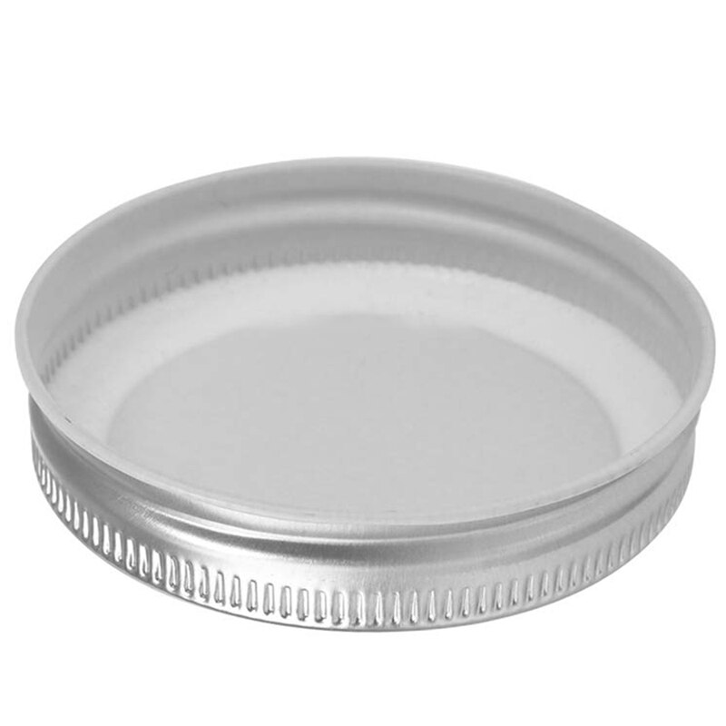 20- stykke mason jar cap med silikontætning konventionel mund lækagesikker og sikker, sølv