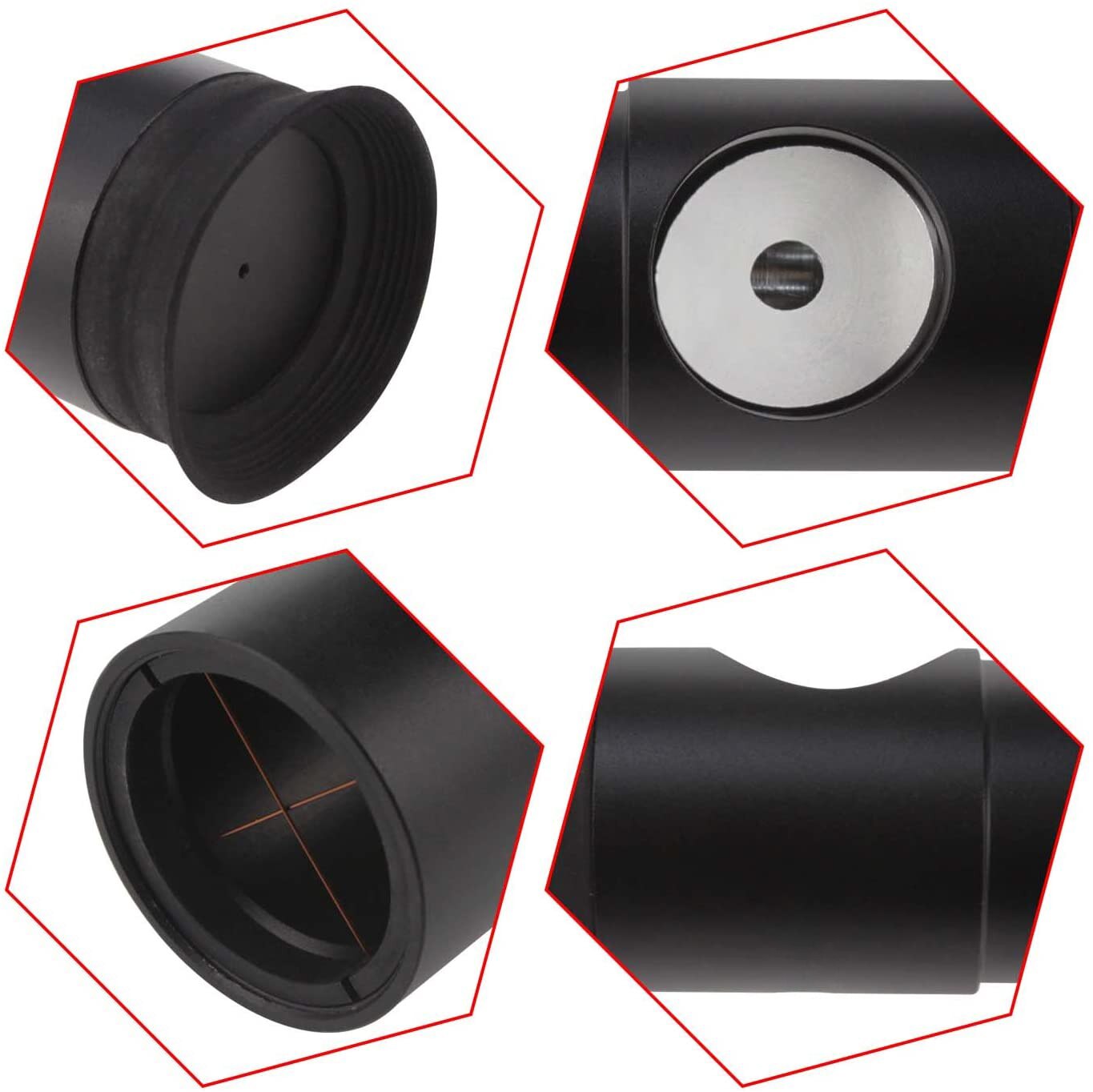 StarDikor 1.25 Inch Cheshire Collimating Eyepiece For Newtonian Refractor Telescopes Metal Structure Optical Axis Calibrator