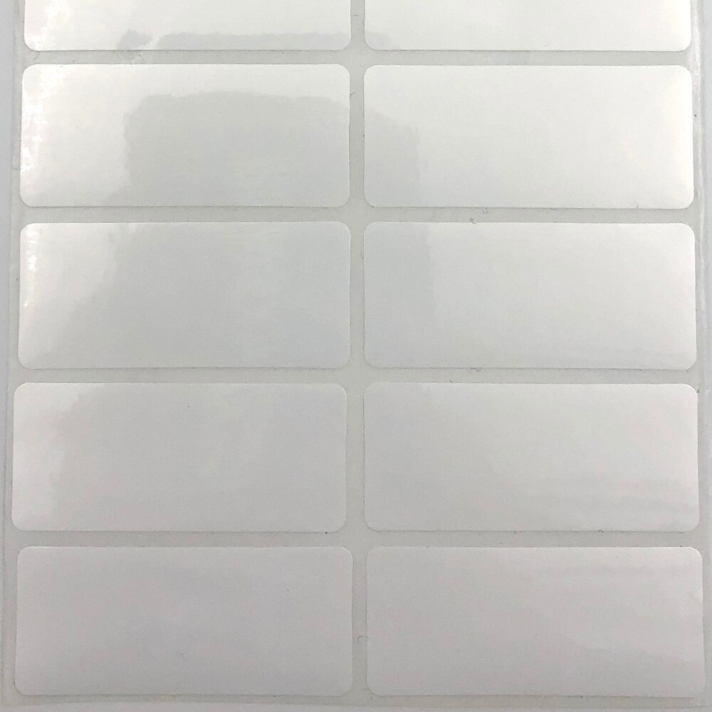 White Blank Name Sticker Kids Personal Label DIY Waterproof Adhesive Writable Note Tag Memo Pad Stationery School Supplies: L Size