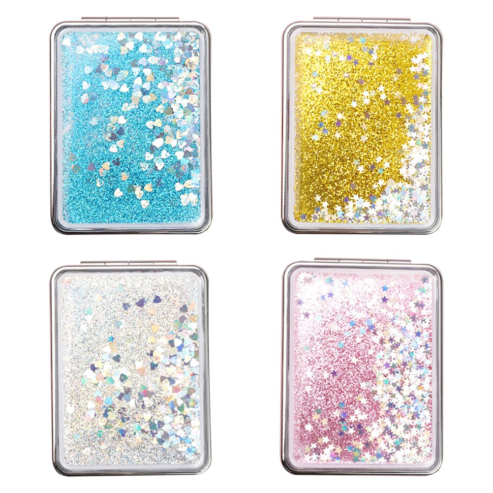 4Pcs Foldable Makeup Mirrors Antique Mirrors Small Double-sided Mirrors