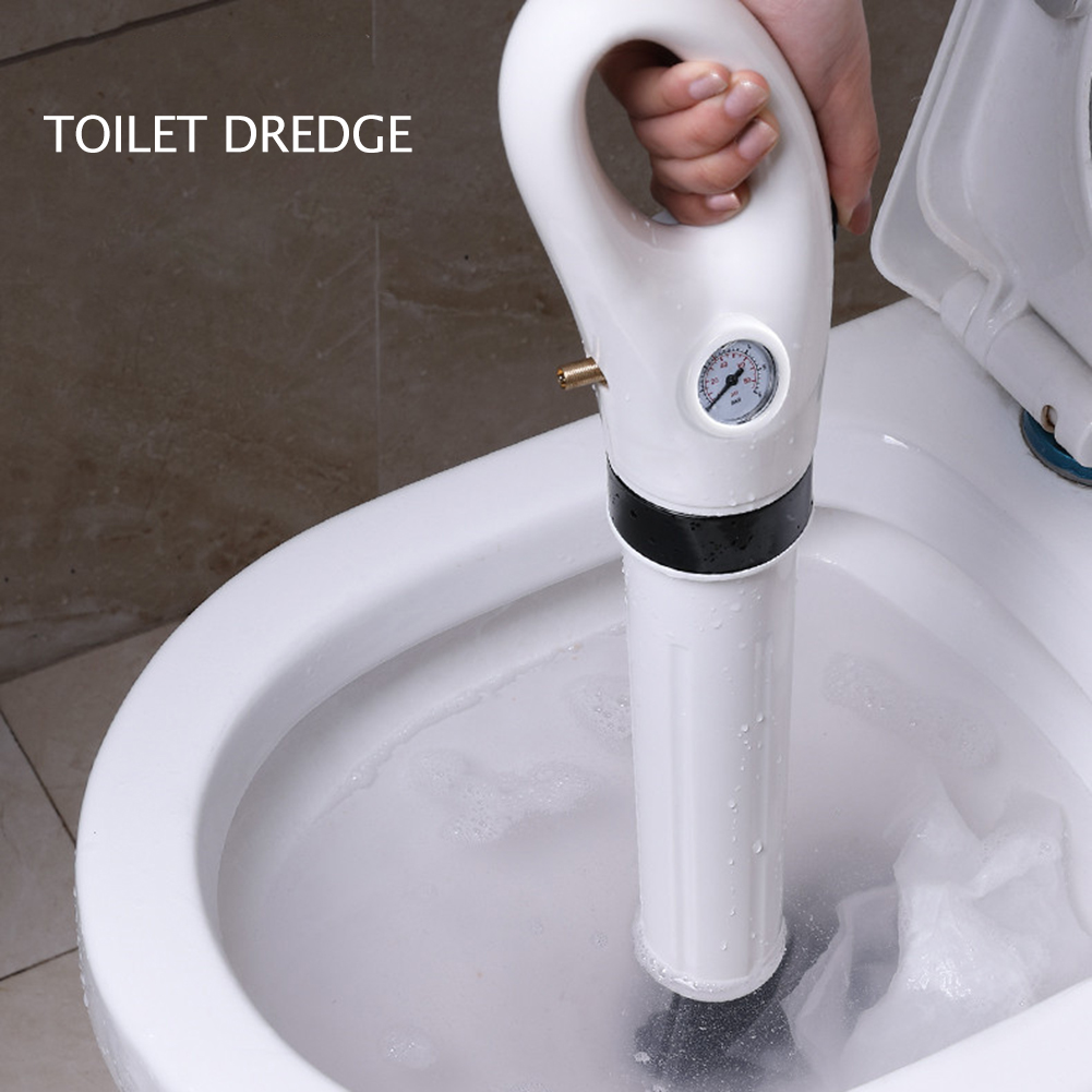 Riool Bagger Verstopte Remover Pijp Toilet Plunger Afvoer Blaster Hoge Druk Lucht Afvoer Cleaner Handmatige Pneumatische Baggeren Gereedschappen
