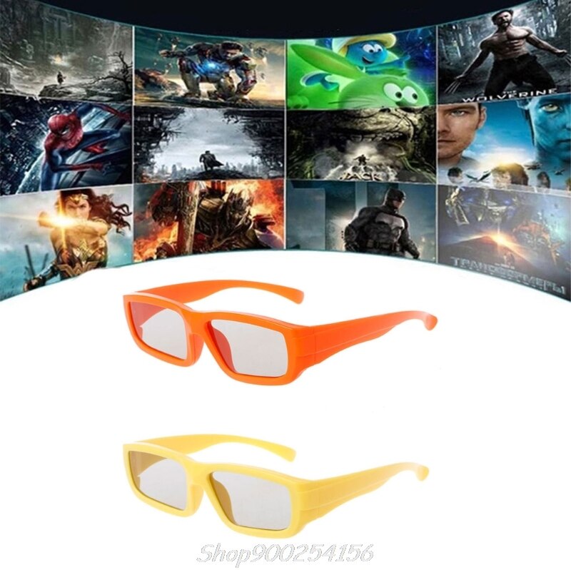 Kindermaat circulair gepolariseerd passief 3d glazen voor echt  d 3d tv bioscoop film  s21 20 dropshipping
