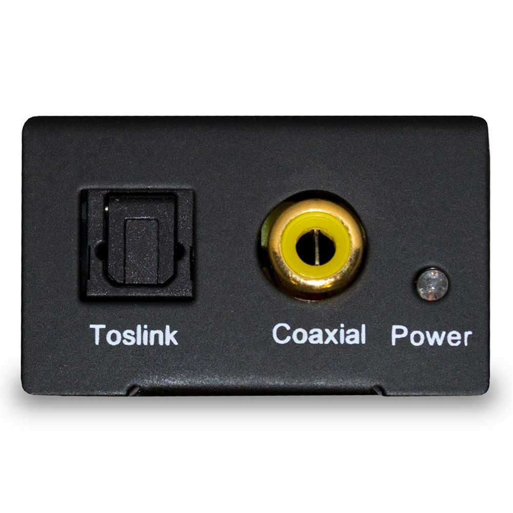 Digital to Analog Audio Converter Coax Coaxial Toslink to RCA L/R Adapter Sound