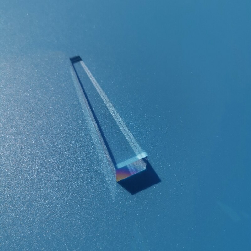 Optical prism glass spectroscope 36.5x3x5mm isosceles triangular prism for