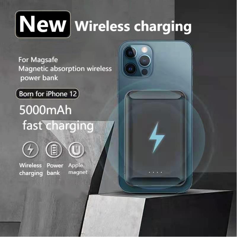 Arvin15W Magnetische Charger Power Bank Voor Magsafe Iphone12pro Max Mini Draadloze Opladen Pd Powerbank 5000Mah Mobilephone Batterij