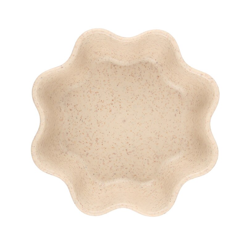 Kitchen Food Sauce Dish Sauce Seasoned Mustard Wheatgrass Bowl sauce Saucer Small vinegar taste board snack plate: Beige Plum blossom