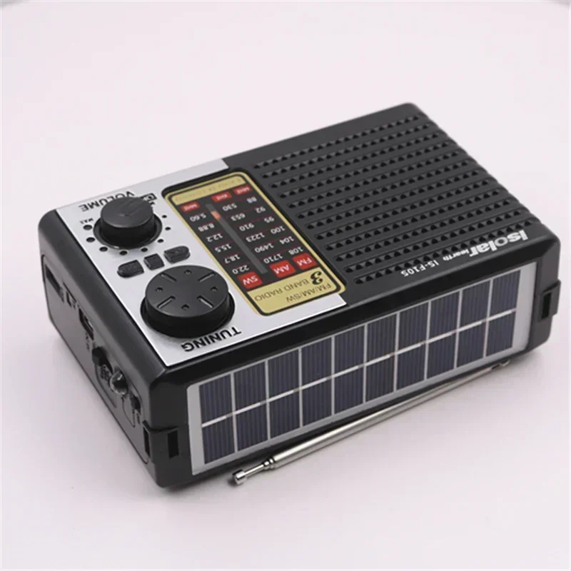 Multifunctional Radio Solar Battery Powered AM FM SW Radio Portable Radio with Bluetooth Speaker IS-F10BTS Fm Radio