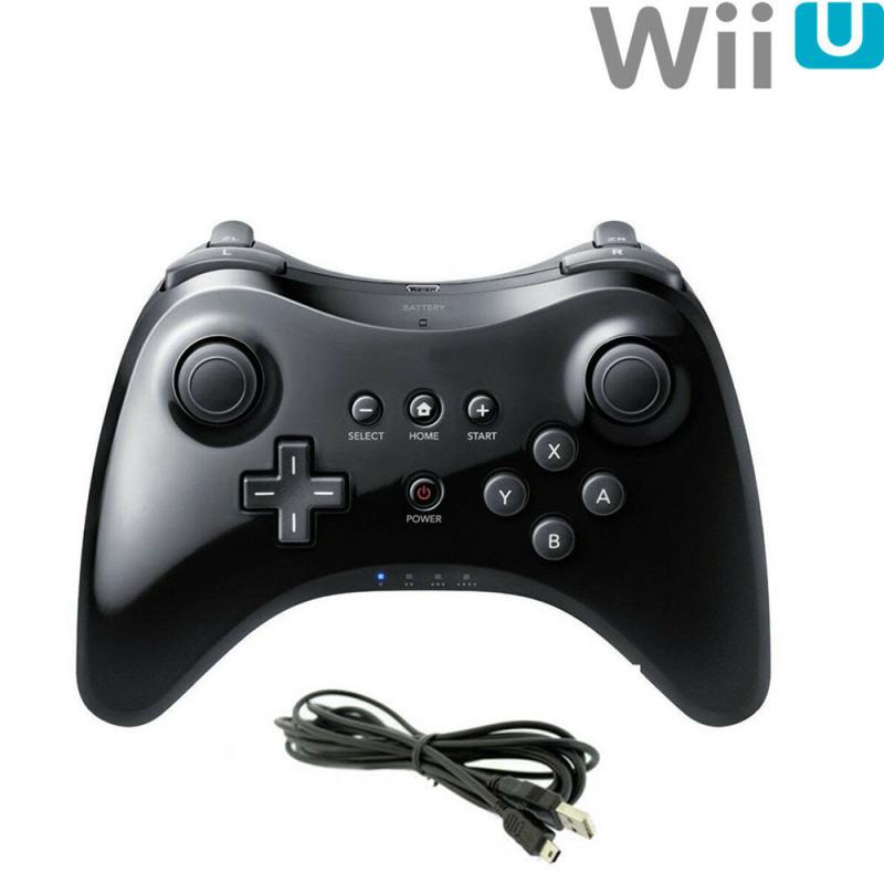Draadloze Classic Game Controller Joystick Bluetooth Gamepad Voor Nintend Wii U Pro Met Usb Kabel Draadloze Controller
