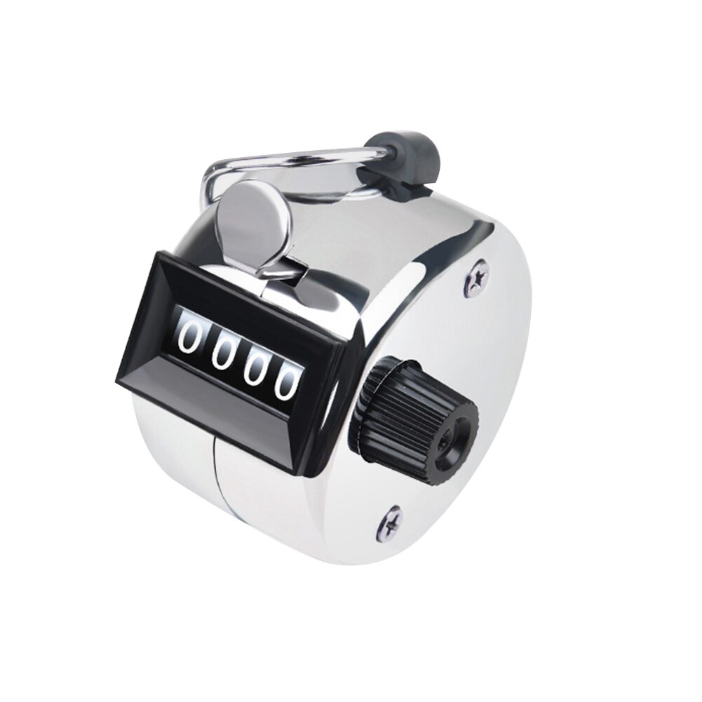 4 Digit Number Mini Hand Held Tally Counter Manual Counting Golf Clicker Small Mechanical Training Timer Counter Tools: A