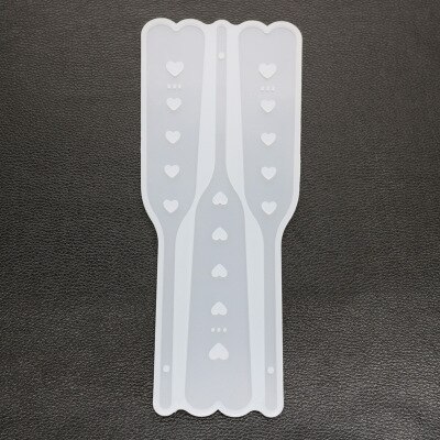 1 pc handwaaier siliconen mal uv epoxyhars voor het maken van sieraden, bladwijzers, handgemaakte decoratieve gereedschappen, kristal epoxy diy siliconen mal: B