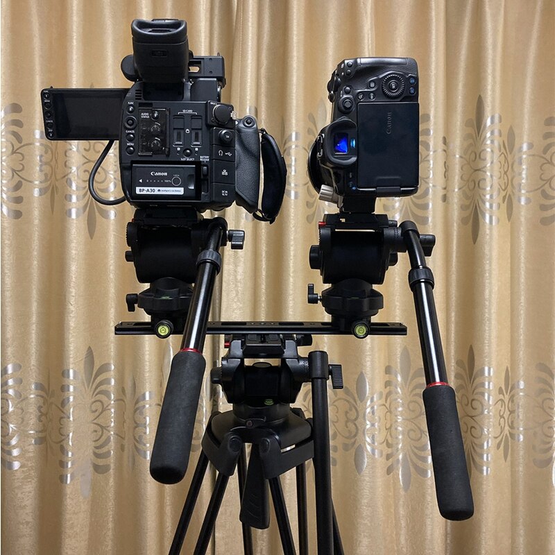 Double End Camera Tripod Stand Arca Swiss Quick Release Plate Light Bracket Flash Holder For Digital SLR Photo Studio Accessorie