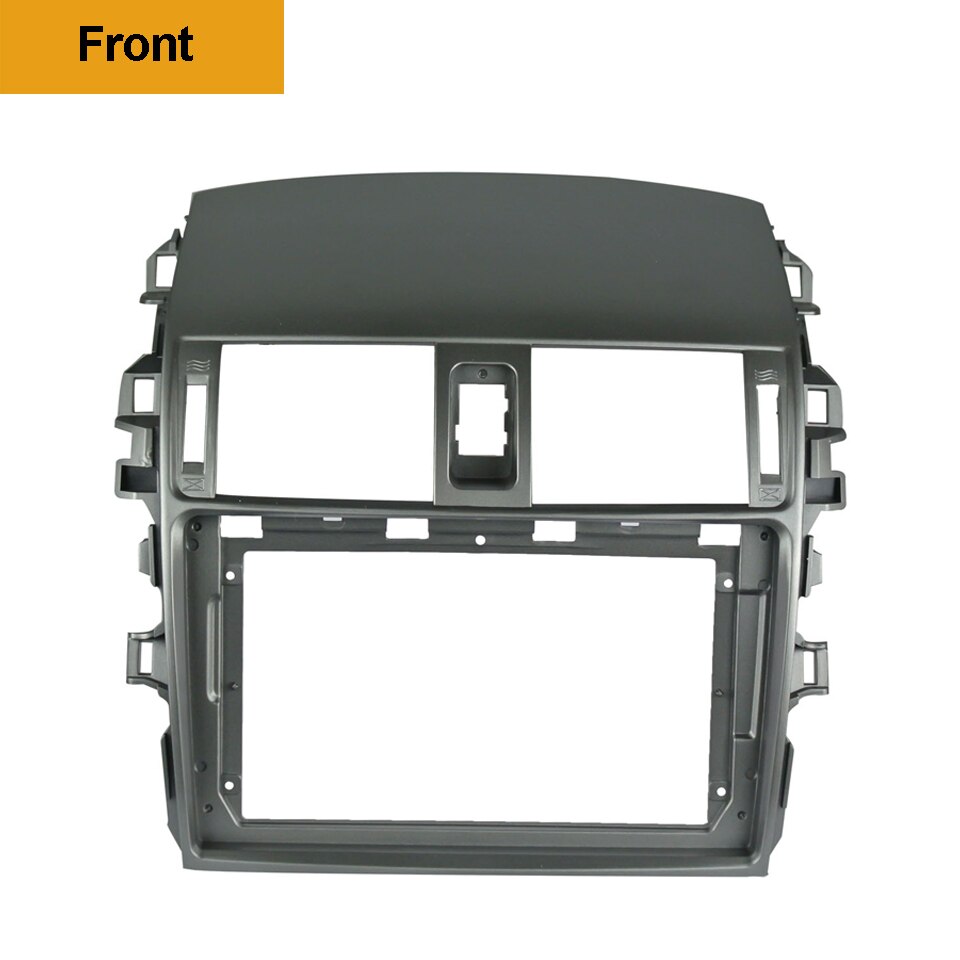 1/2Din DVD del coche de adaptador de conexión de audio Dash Trim Kits de Facia Panel 9 "para el Toyota Corolla Altis 09-13 doble Din reproductor de Radio