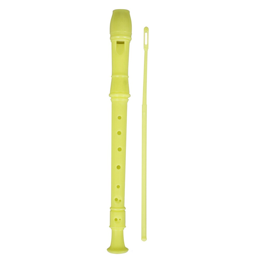 6/9 Gaten Lange Fluit Klarinet Abs Muziekinstrument Muziek Onderwijs Met Cleaning Stick Voor Kinderen Kids: yellow