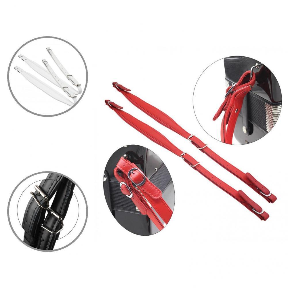 Smooth Adjustable Faux Leather Dust-proof Accordion Straps Accordion Arm Straps Accordion Shoulder Straps