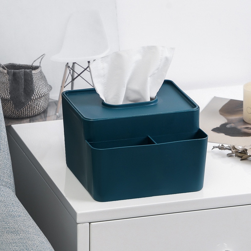 Wipes Paper Storage Box Dust-proof Tissue Box Desktop Tissue Box Remote Control Storage Box Pumping Box Napkin Box