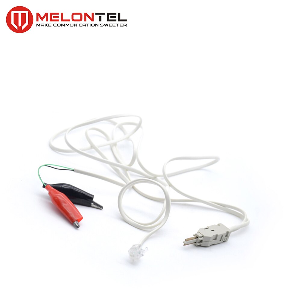 MT-2154 2 pin test kabel RJ11 stecker telecom test kabel mit alligator clip