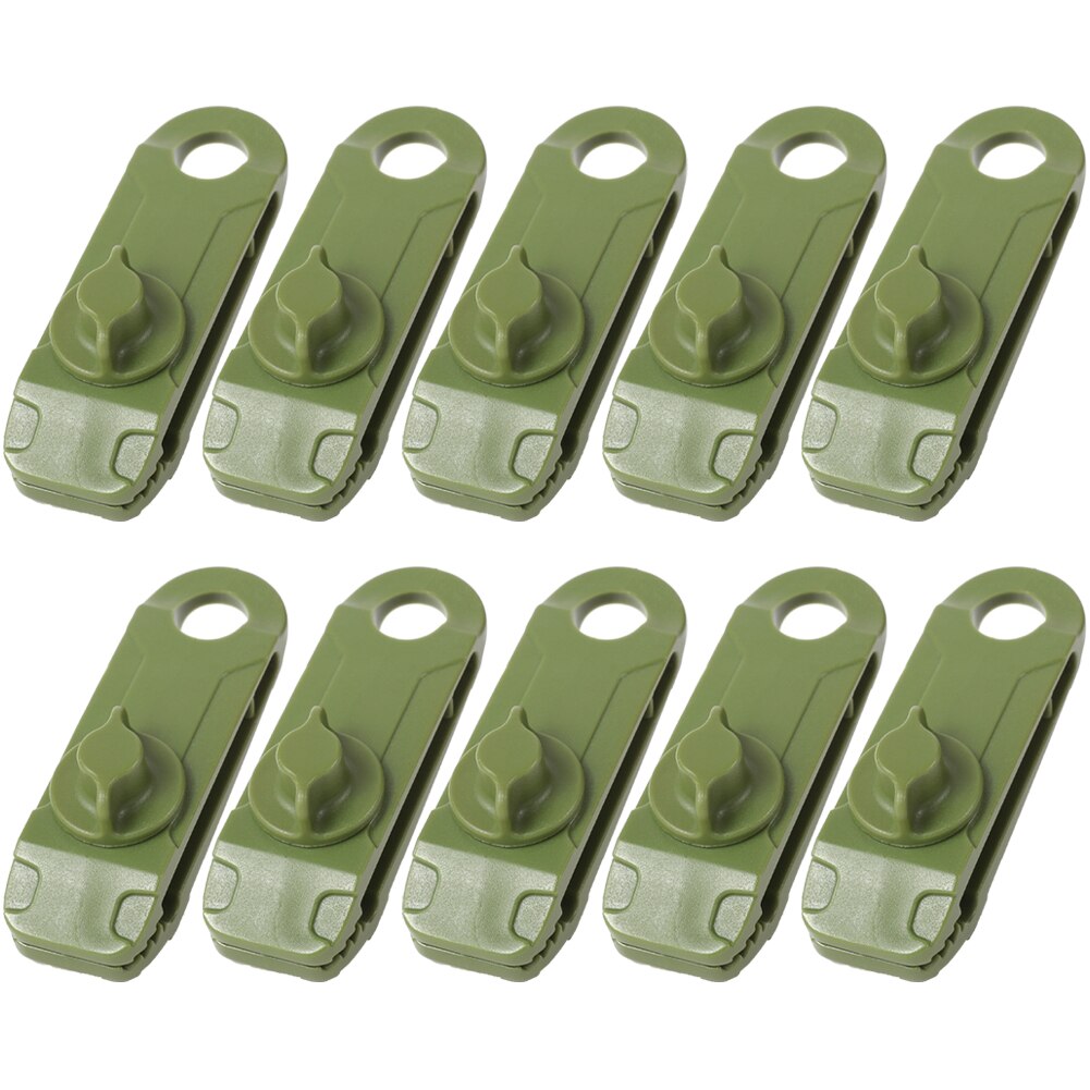 Tarp Clips Heavy Duty Lock Grip Tarp Klemmen Luifel Cord Clip Zwembad Tent Bevestigingsmiddelen Zware Clips Houder Windvlaag Guard cover Klem: green