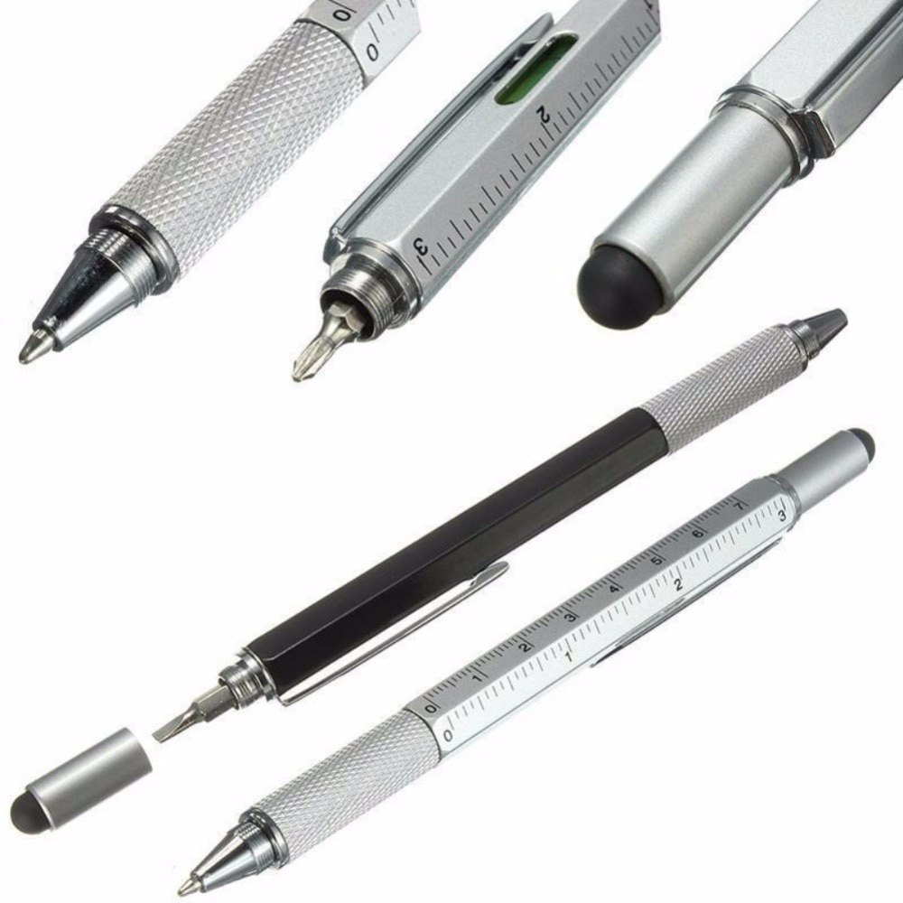 15cm 6 in 1 Multi-funktion Werkzeug Schraubendreher Kugelschreiber Bildschirm berühren Kapazitäzehn Telefon Handschrift Kugelschreiber Werkzeug stift sz
