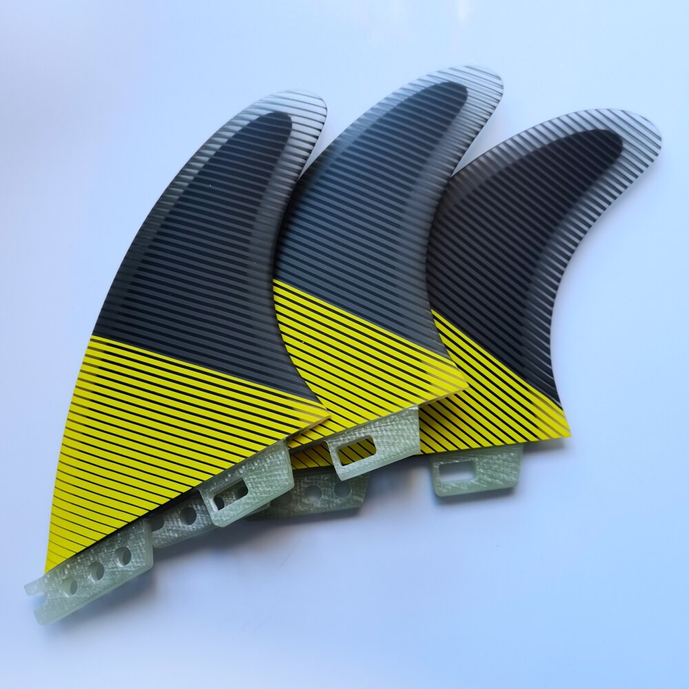 II 2 Surfboard Fins popular Tri Set Line yellow blue Surf Fin Surfing Accessory G5 G7 M L