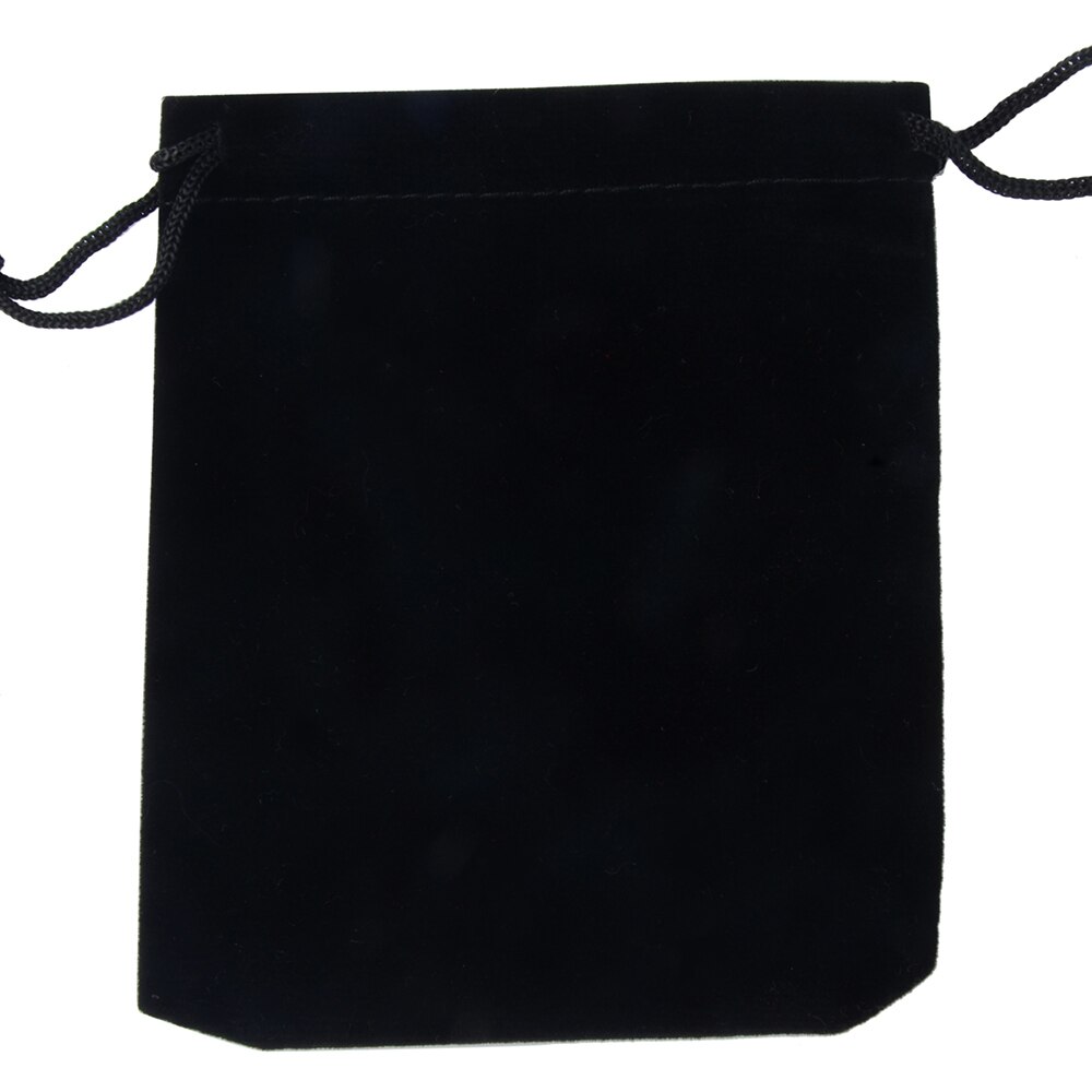 25pcs/bag 9x12cm Jewelry Packaging Velvet Bag Wedding Bags & Pouches: Black