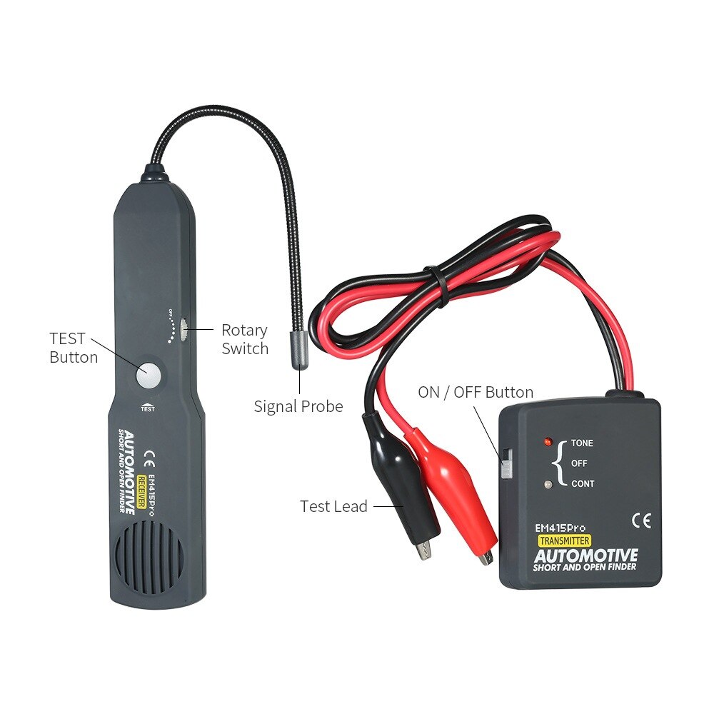 Automotive Diagnostic Cable Wire Tracker Short & Open Circuit Finder Tester Vehicle Repair Diagnostic Tool Measuring Instrument