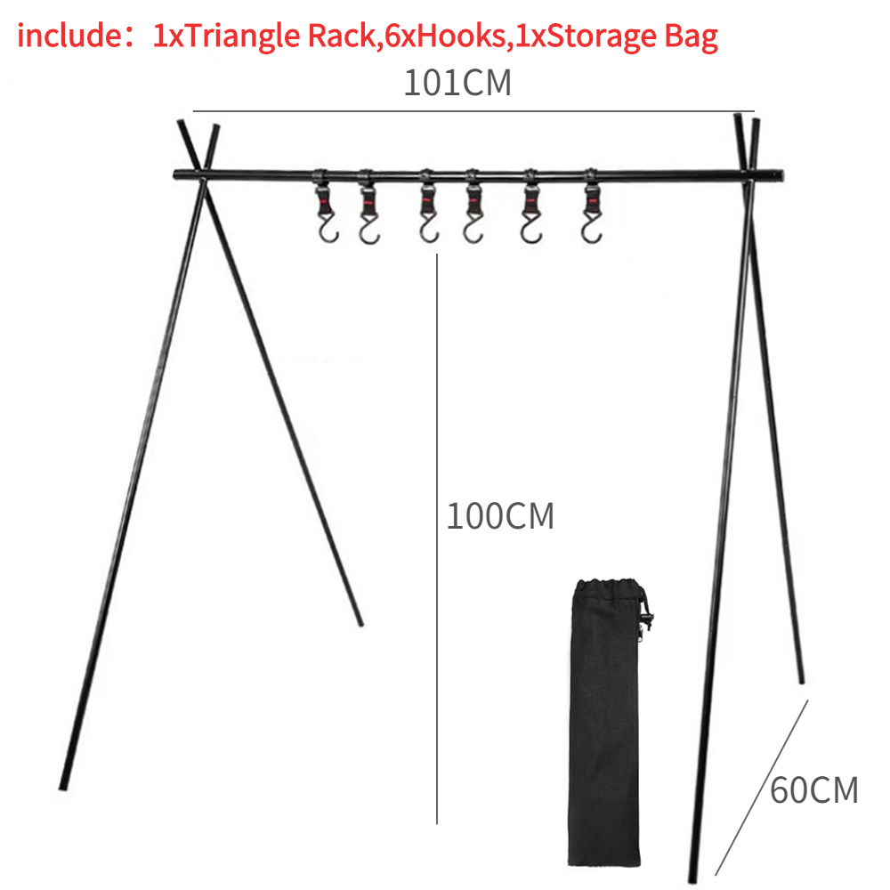 Outdoor-Kochgeschirr Hänge gestell faltbar Camping Stütze Ständer Halterung Platte hängen Organizer Ständer Stativ Regal Tischplatte: Rosa