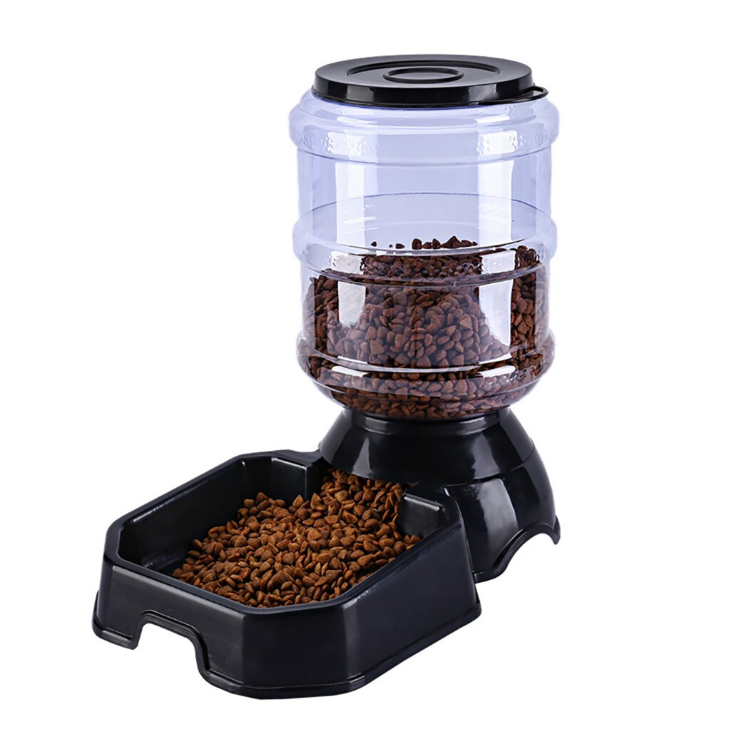 Hund automatisk vattenmatare 3.8l matförvaring hink katt vatten dispenser liten teddy husdjur matning vattning leveranser: 3