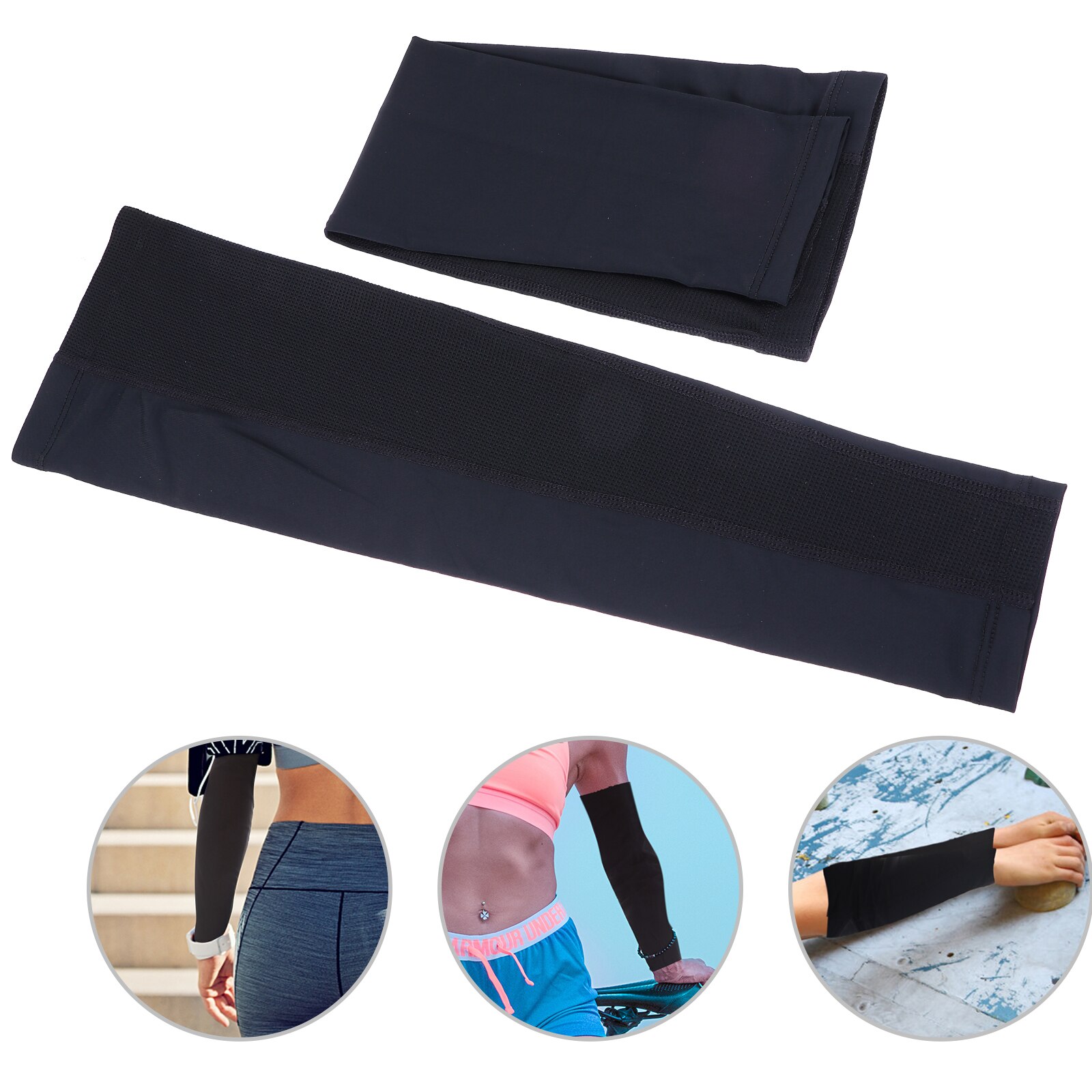 1 Pair Ice Sleeves Sun Protection Arm Cooling Sleeves Outdoor Coverings