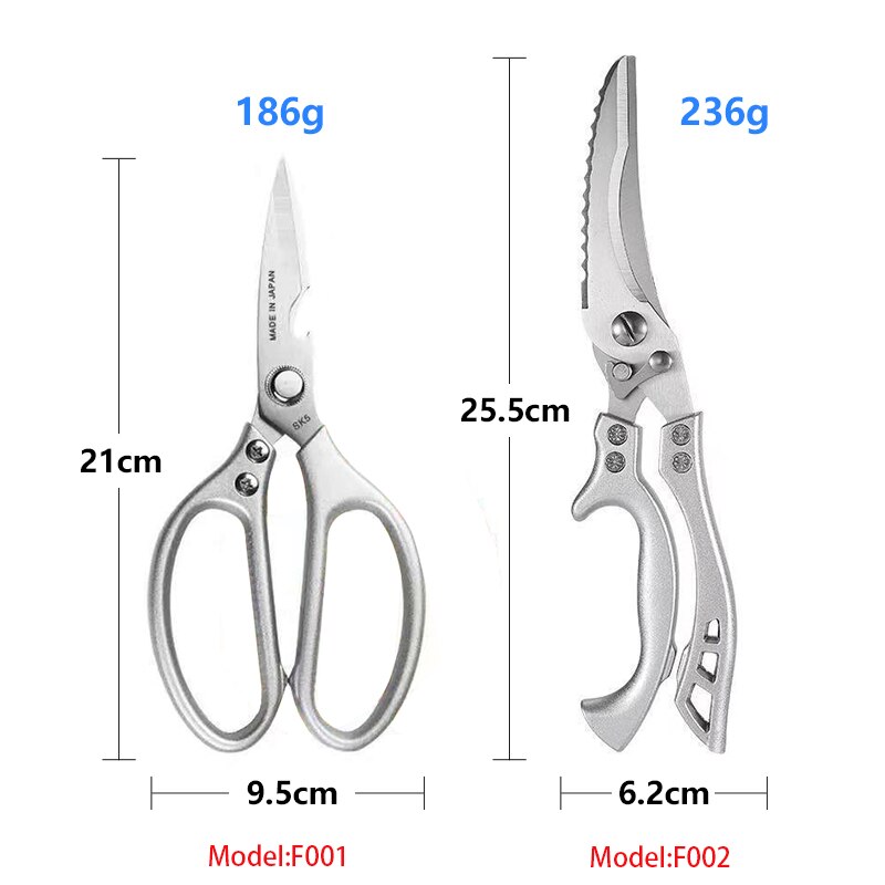 Kitchen Scissors Knife Meat Vegetable Cutter Scissors Knife Stainless Steal Chicken Duck Fish Cutter Scissor Kitchen Tools Acces