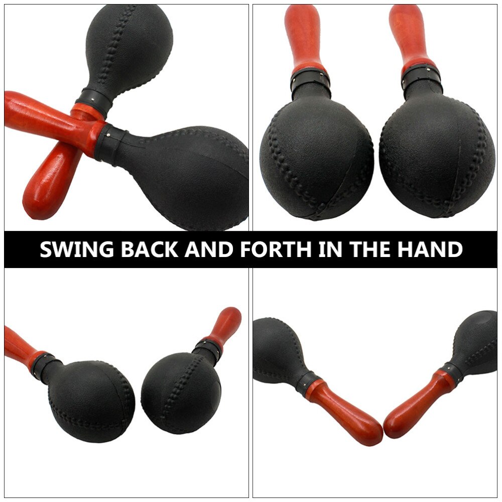 2 PCS Plastic Maracas Durable Funny Potable Small Rattle Shaker Plastic Maracas Toy Percussion Toys Noisemaker for Home